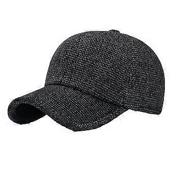 Men's Winter Thermal Wool Tweed Pointed Baseball Cap [XR]