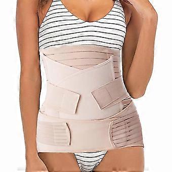 Wabjtam 3 In 1 Postpartum Support Recovery Belly Wrap Post Pregnancy Tummy Belly  Shaping Belt Xl