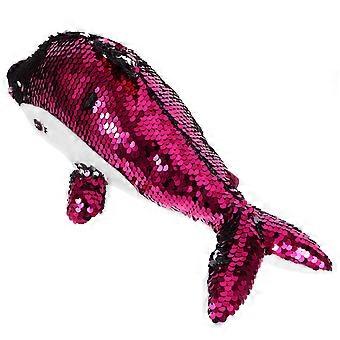 Sea Dolphin Plush Dolphin Toy for Kids Play Soft Stuffed Sequin Decoration