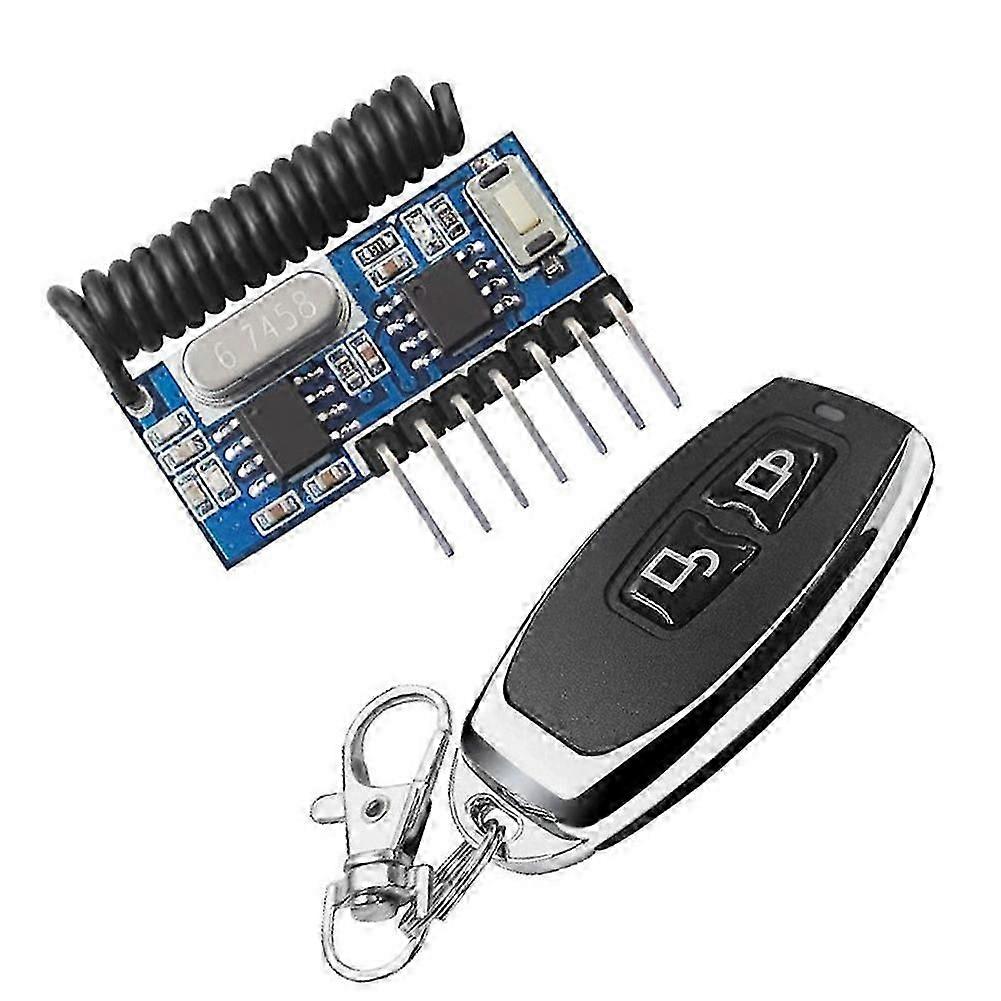 Receiver Module Transmitter Decoding Receiver Jog Self-Locking Interlock Controller Module 433Mhz with Remote Control