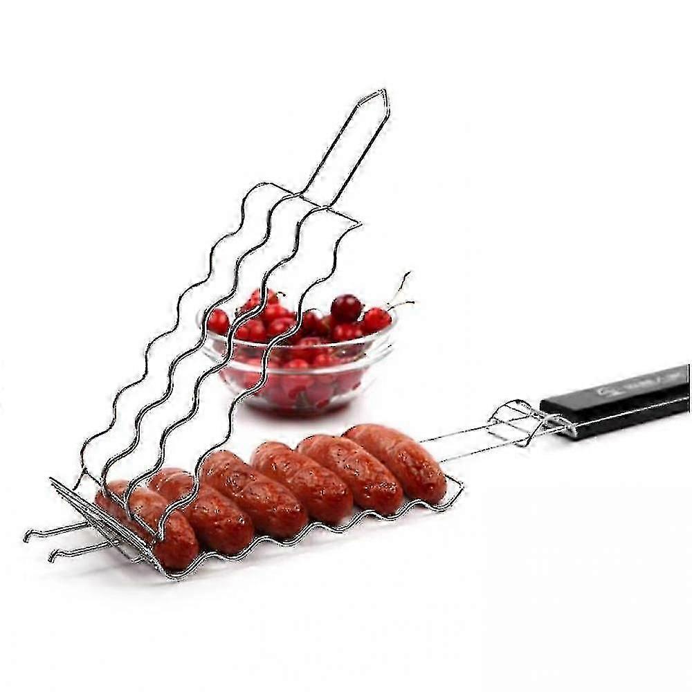 Portabil Bbq Grilling Baske Cârnați Grilling Rack Net