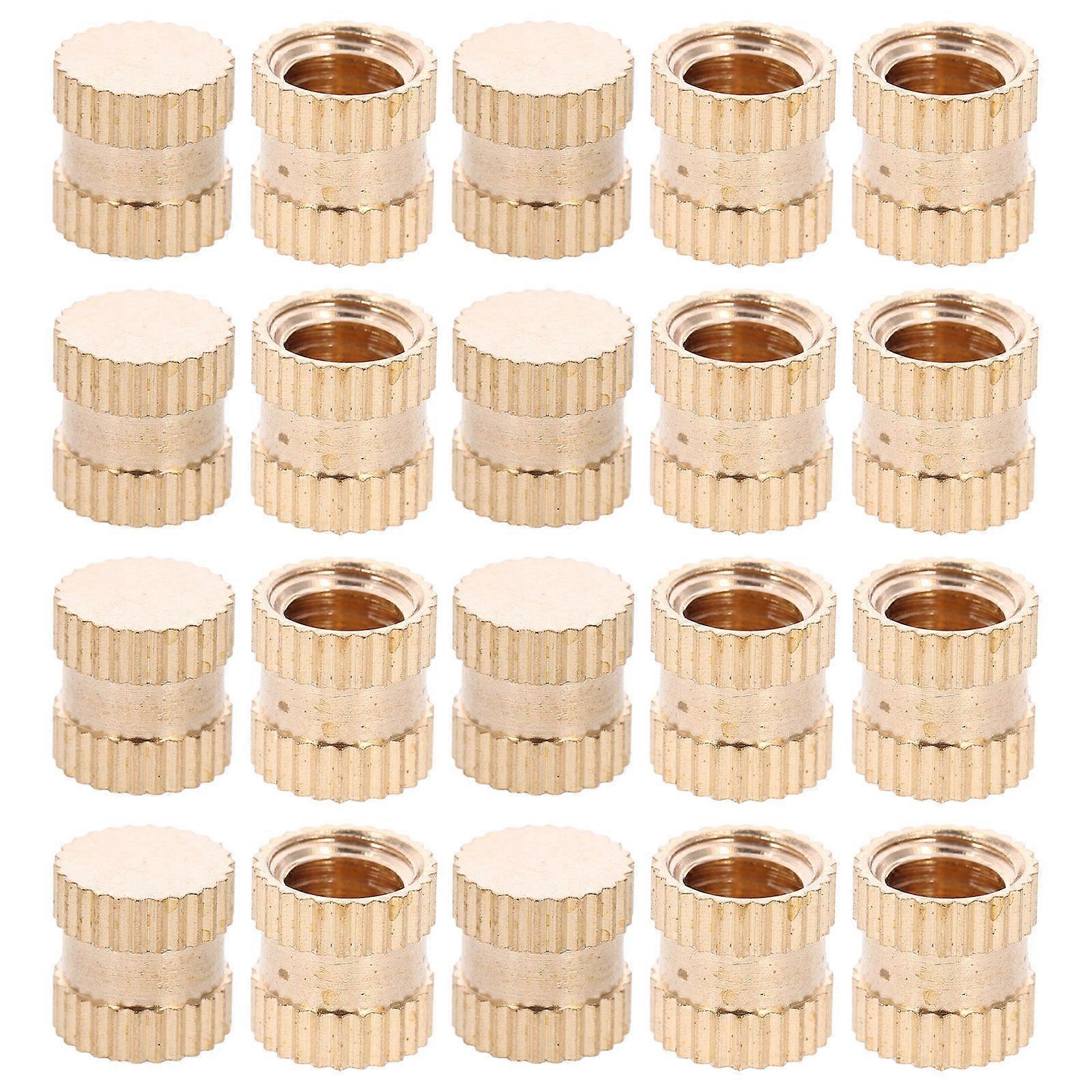 20pcs Heat Set Insert 8x8mm Brass Threaded Insert Female Thread Heat Set Insert Supply