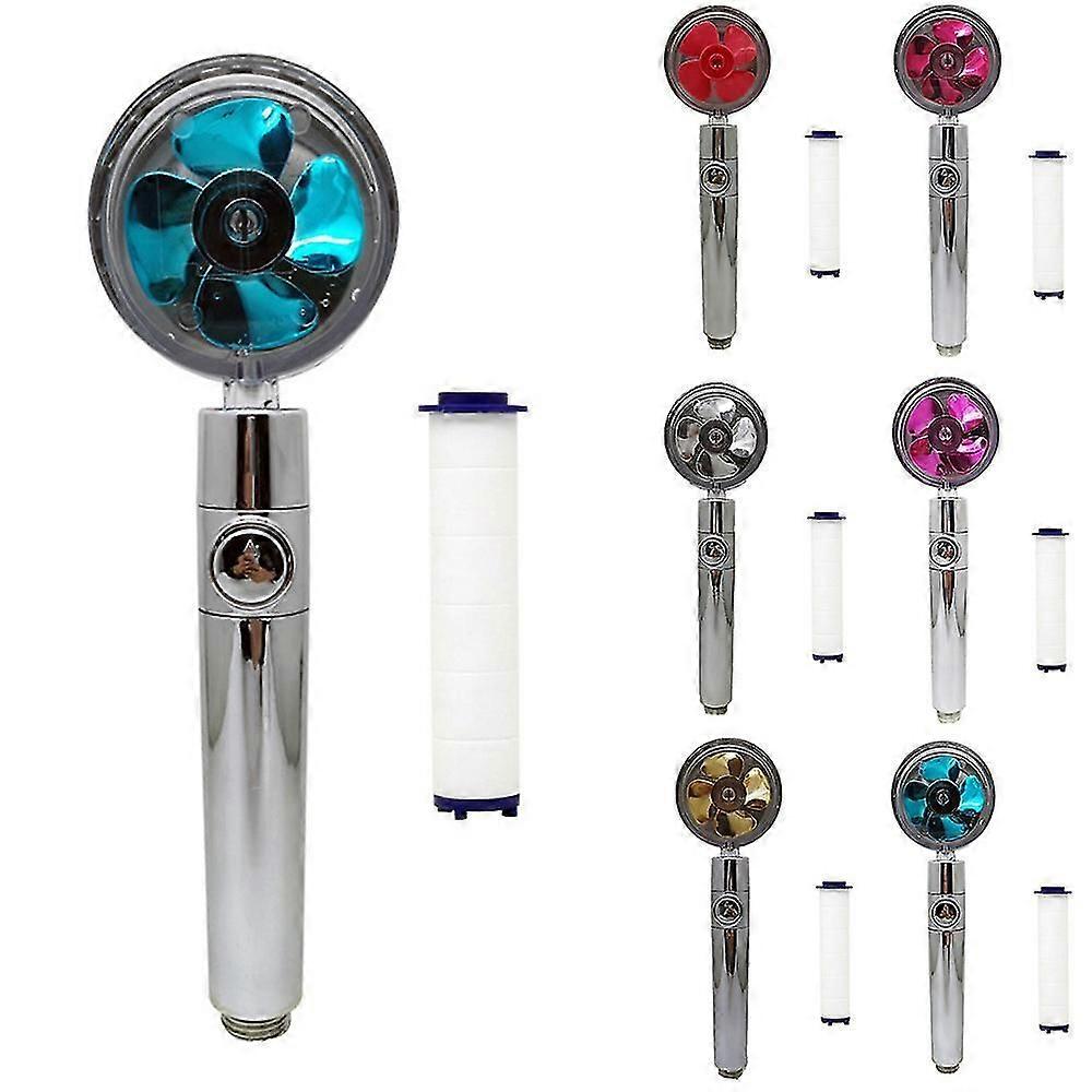 Handheld Propeller Shower Head Visual   Blades Spray Head With Filter