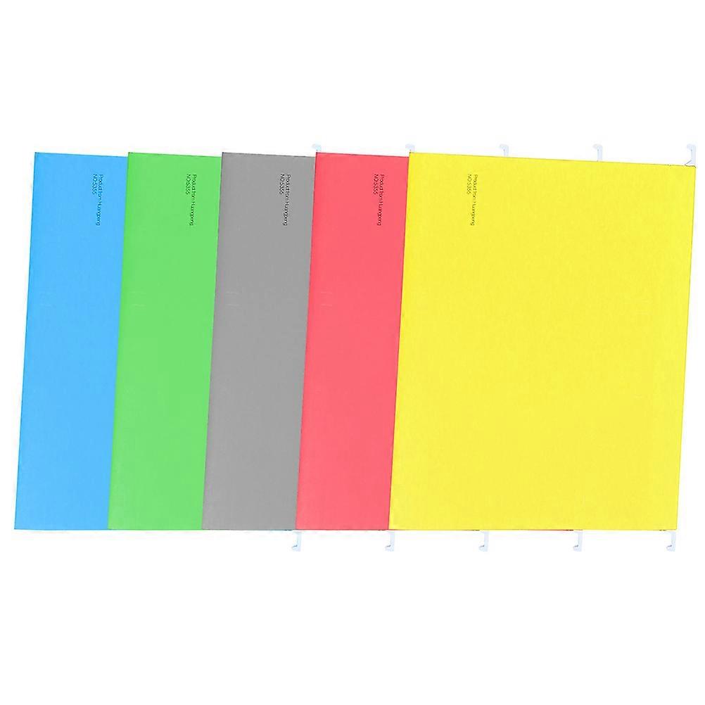 Assorted Color Hanging File Folder Frames for Functional Office Supplies 5Pcs