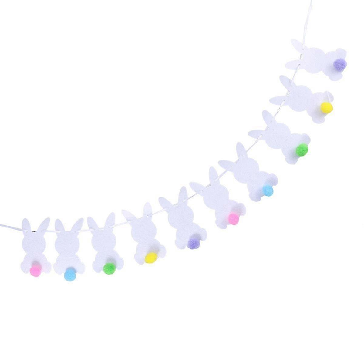 Easter Garland White Easter Decorations for Decoration with Versatile Placement ping