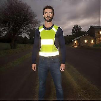 High Visibility Reflective Safety Running Vest with Storage Pocket