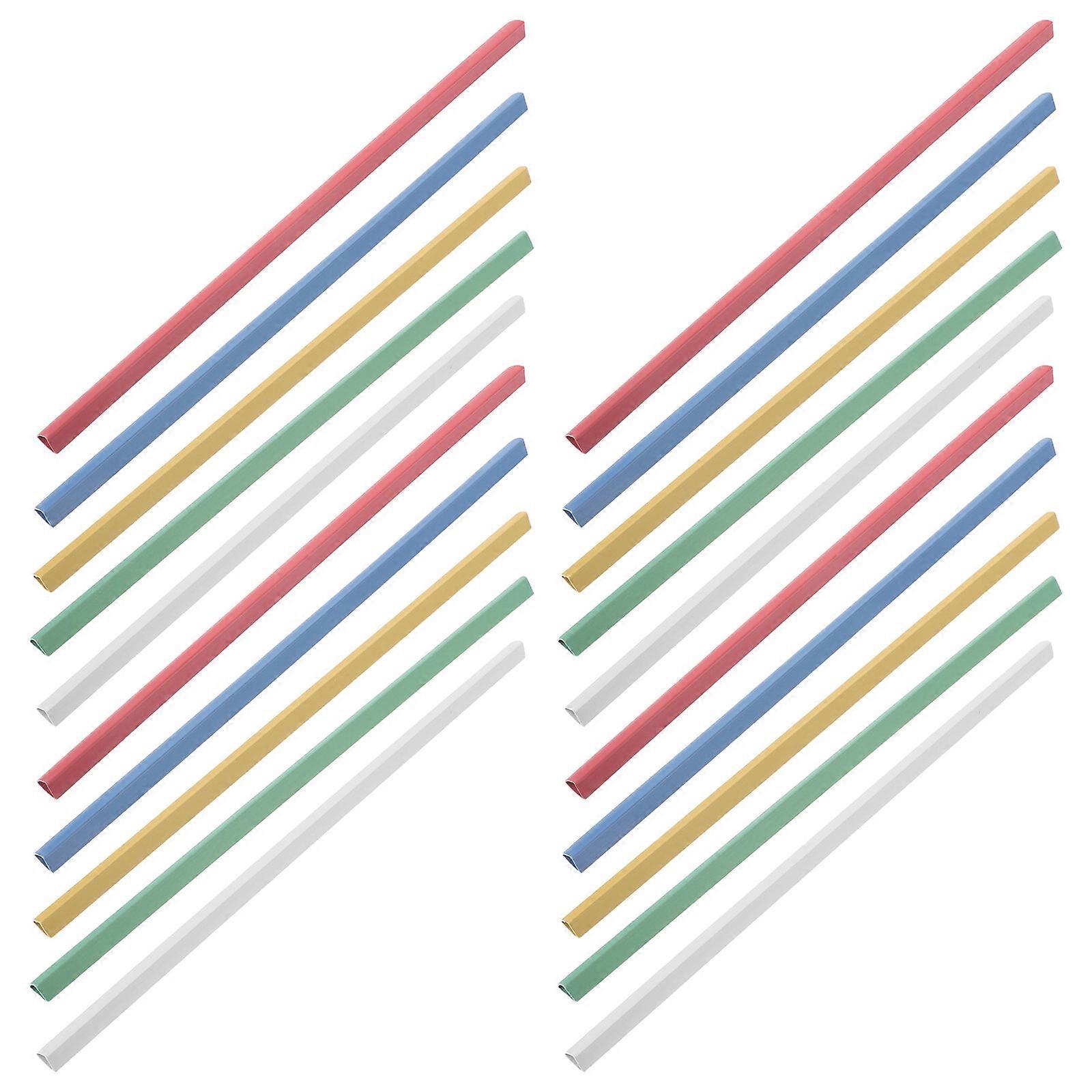 Binding Bars Report Covers Sliding Bars for Office Use 25Pcs Multi Plastic Binder