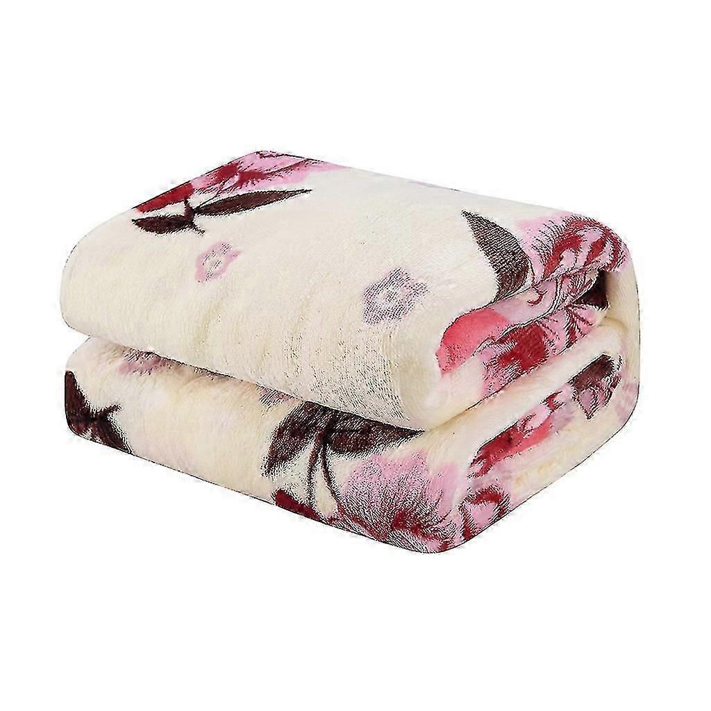 Super Soft Solid Warm Micro Plush Fleece Blanket Throw for Sofa Bedding 26-27