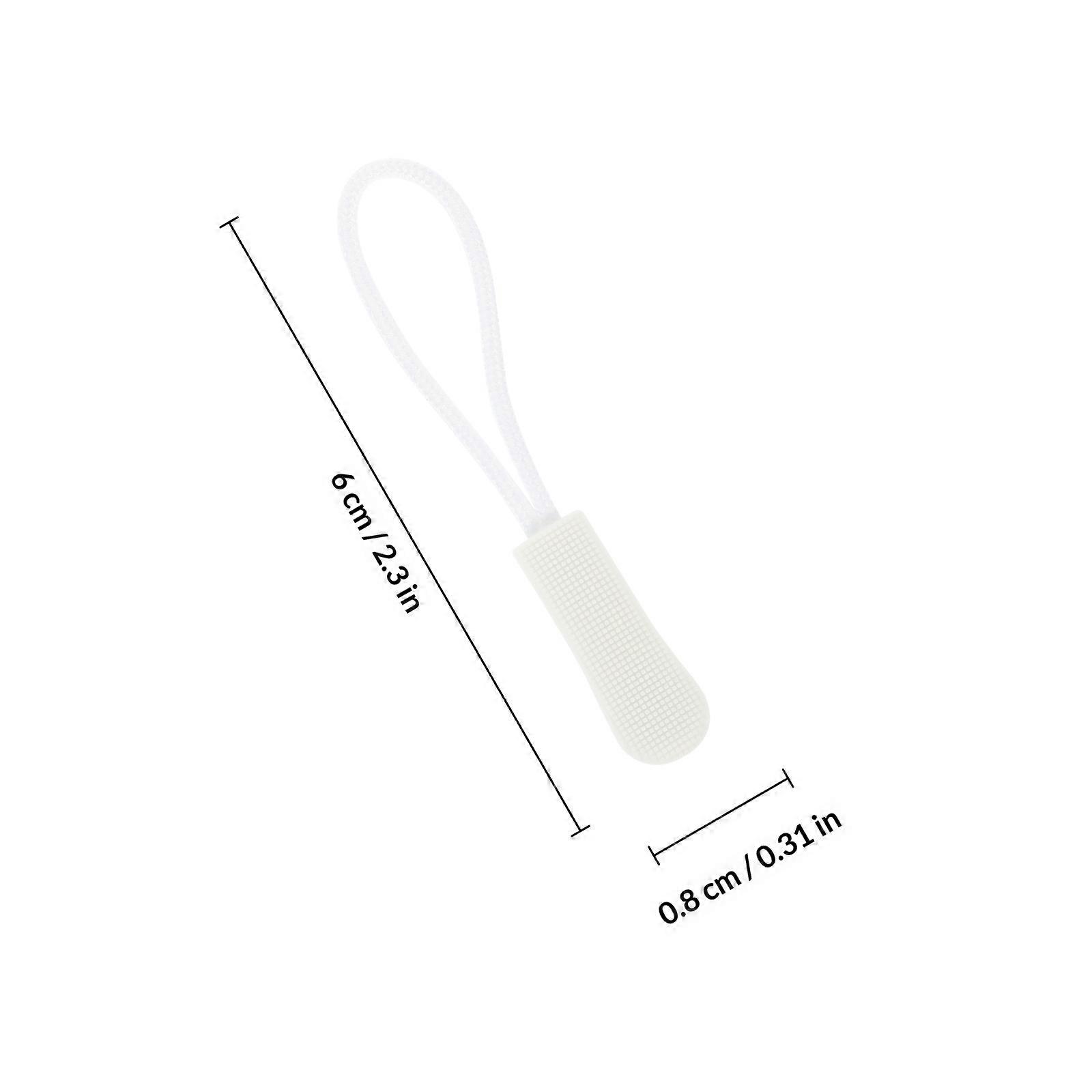 Zipper Pull Replacement Tpu Clothes Replacement Zipper Pulling Ropes 50Pcs