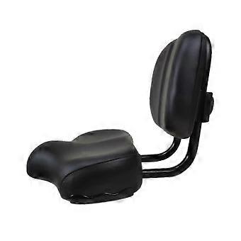 Universal Women's Comfortable Bicycle Seat with Backrest & Soft Padding - Wide Exercise Bike Saddle for Prostate and Tailbone Relief
