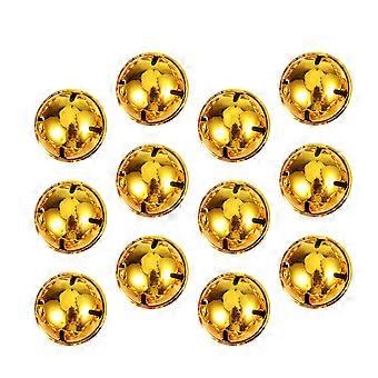 12Pcs Golden Bell Hanging Decor for Christmas Pet Accessories
