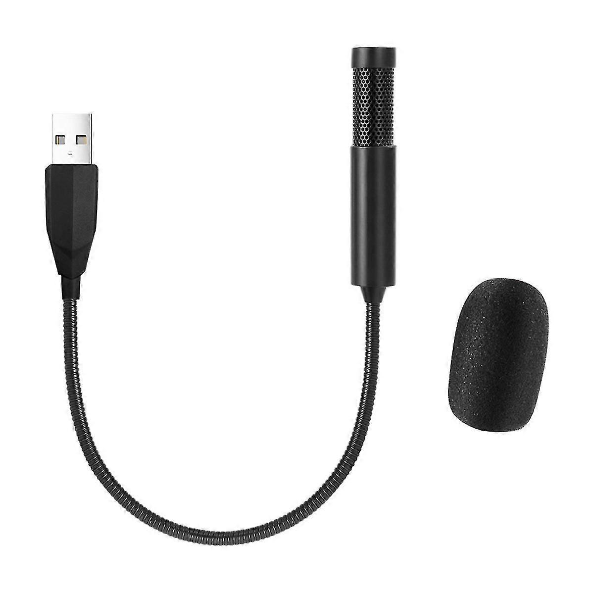 Usb Computer Microphone Portable Mini Microphone Wired Capacitance Microphone For Laptop Pc