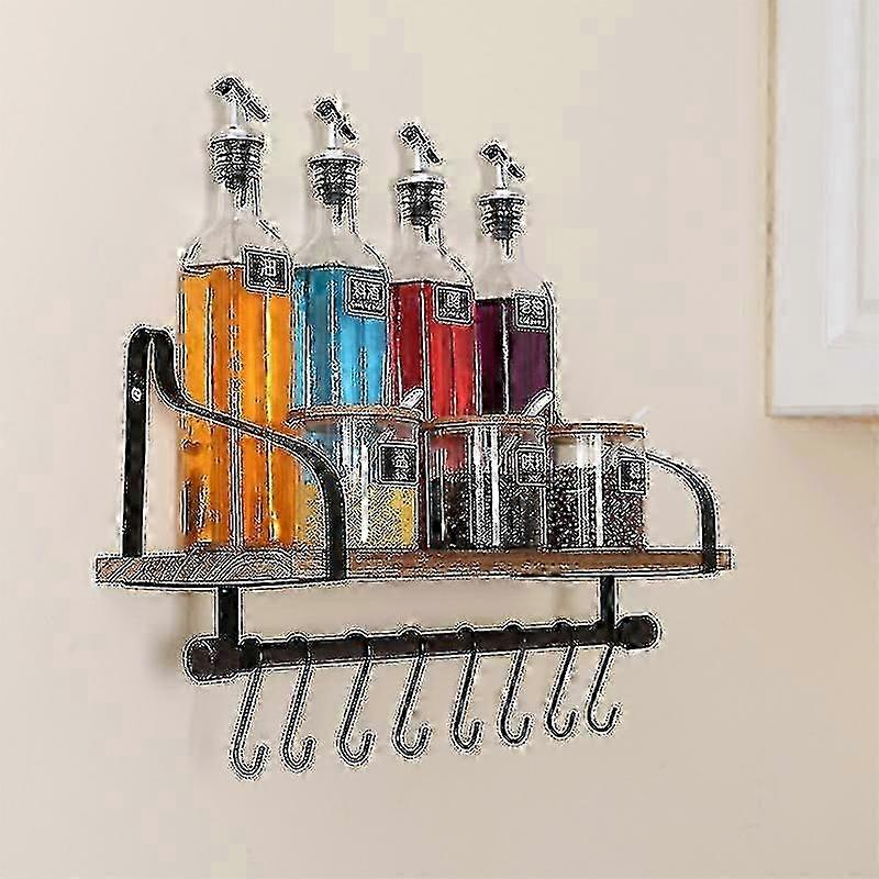 Mug rack with hooks compatible with coffee cup organization