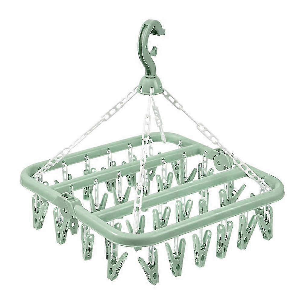 32-Clip Swivel Hanging Drying Rack