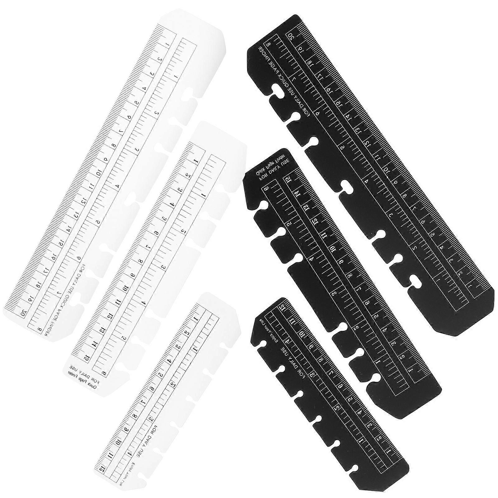 Multi-Function Planner Bookmark Plastic Bookmarks for Daily Use 12Pcs