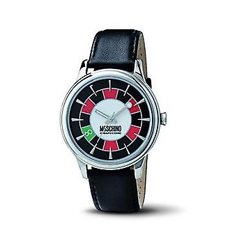 Moschino rien ne va plus Quarz Analog Man Uhr mit Cowskin Armband MW0098