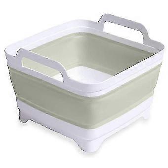 Collapsible RV Wash Basin Foldable Dish Tub with Drain Plug Portable Collapsible Dish Basin for RV Camping