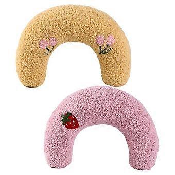 Neck Pillows stuffed Small dog puppy Sleeping Pillow Pink and Yellow