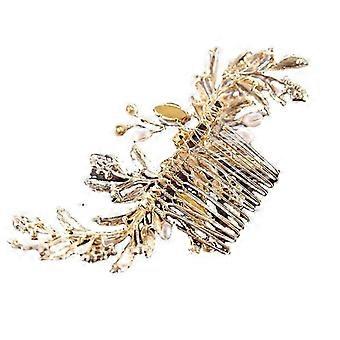 Bridal Bride Wedding Hair Comb Silver Crystal Headpiece Rhinestone Hair Accessories for Women 348.