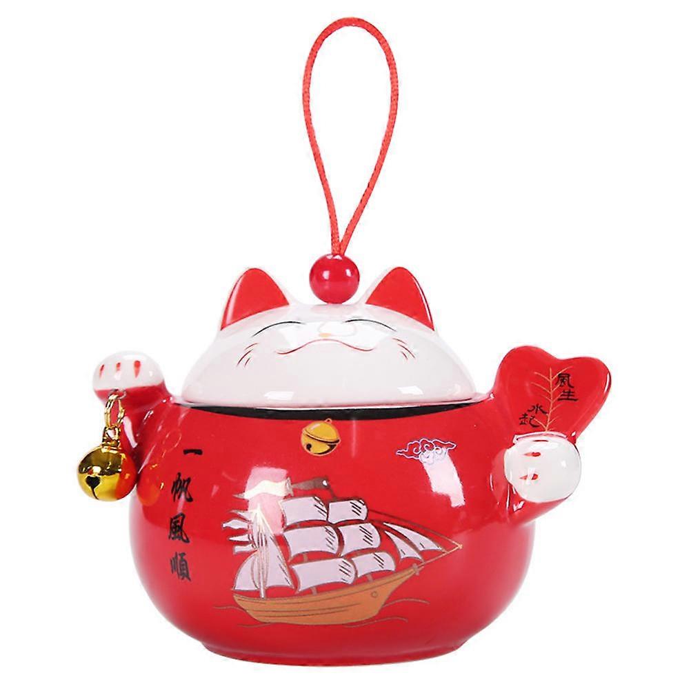 Ceramic Tea Jar Sealing Effect Good For Storing Tea Sweets Candy Snacks Nuts 1Pack