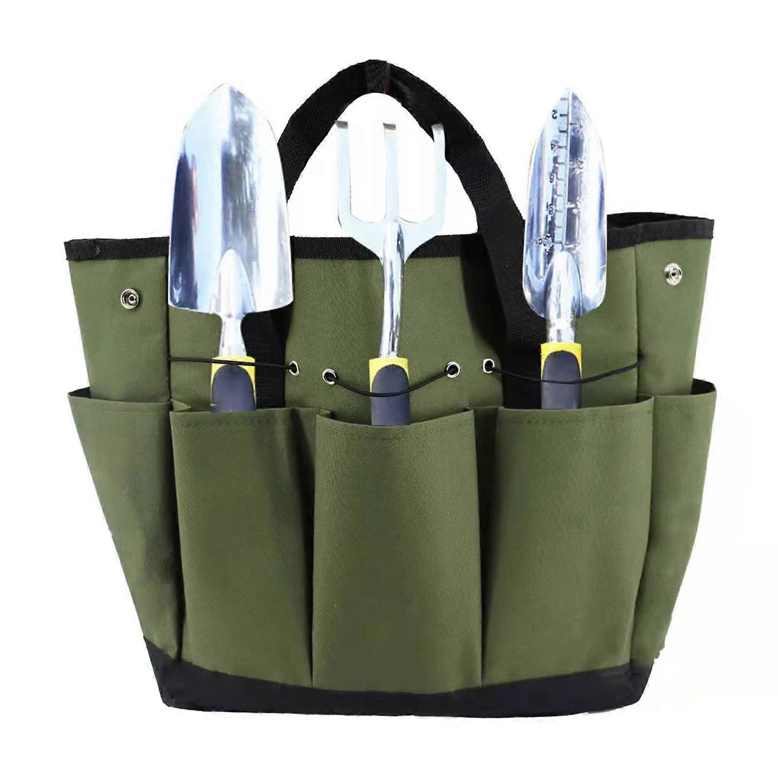 Durable Garden Tool Tote With 8 Pockets