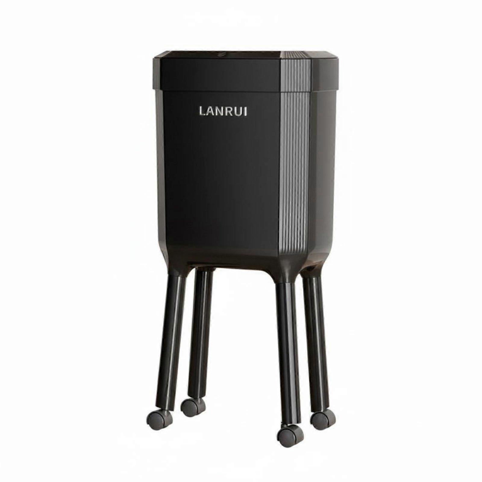 High-Leg Trash Can No-Bend Design Elevated Garbage Can Wheels Rolling Garbage