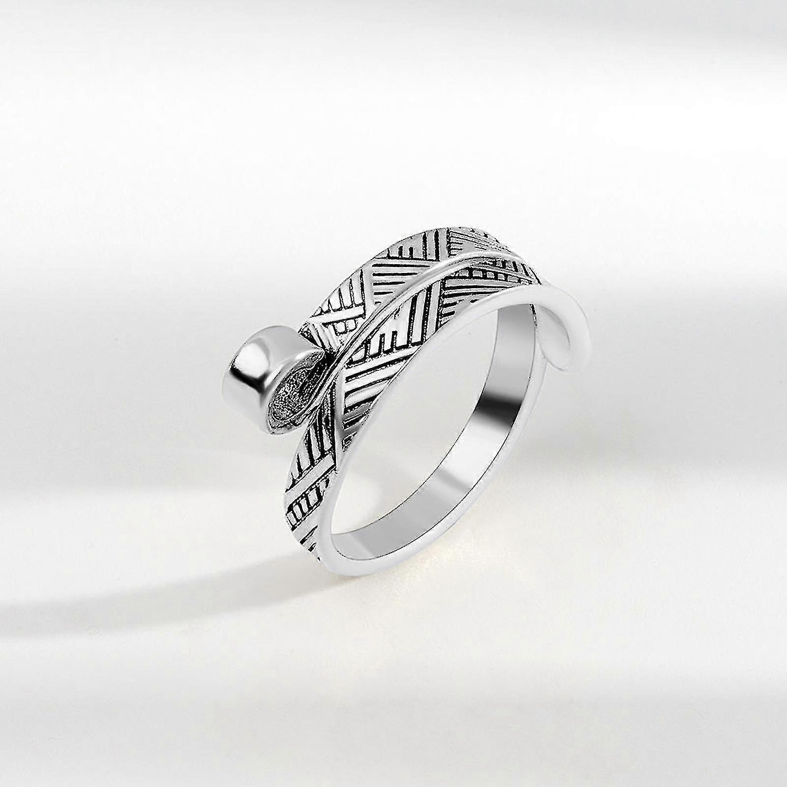 Open-Loop Alloy Crochet Tension Ring