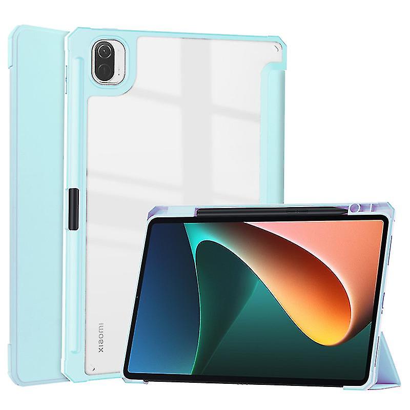Para Xiaomi Mipad Mi Pad 5 Pro con portalápices de lujo transparente espalda pu cuero Smart Cover para Mi Pad 5 Pad5 Tablet