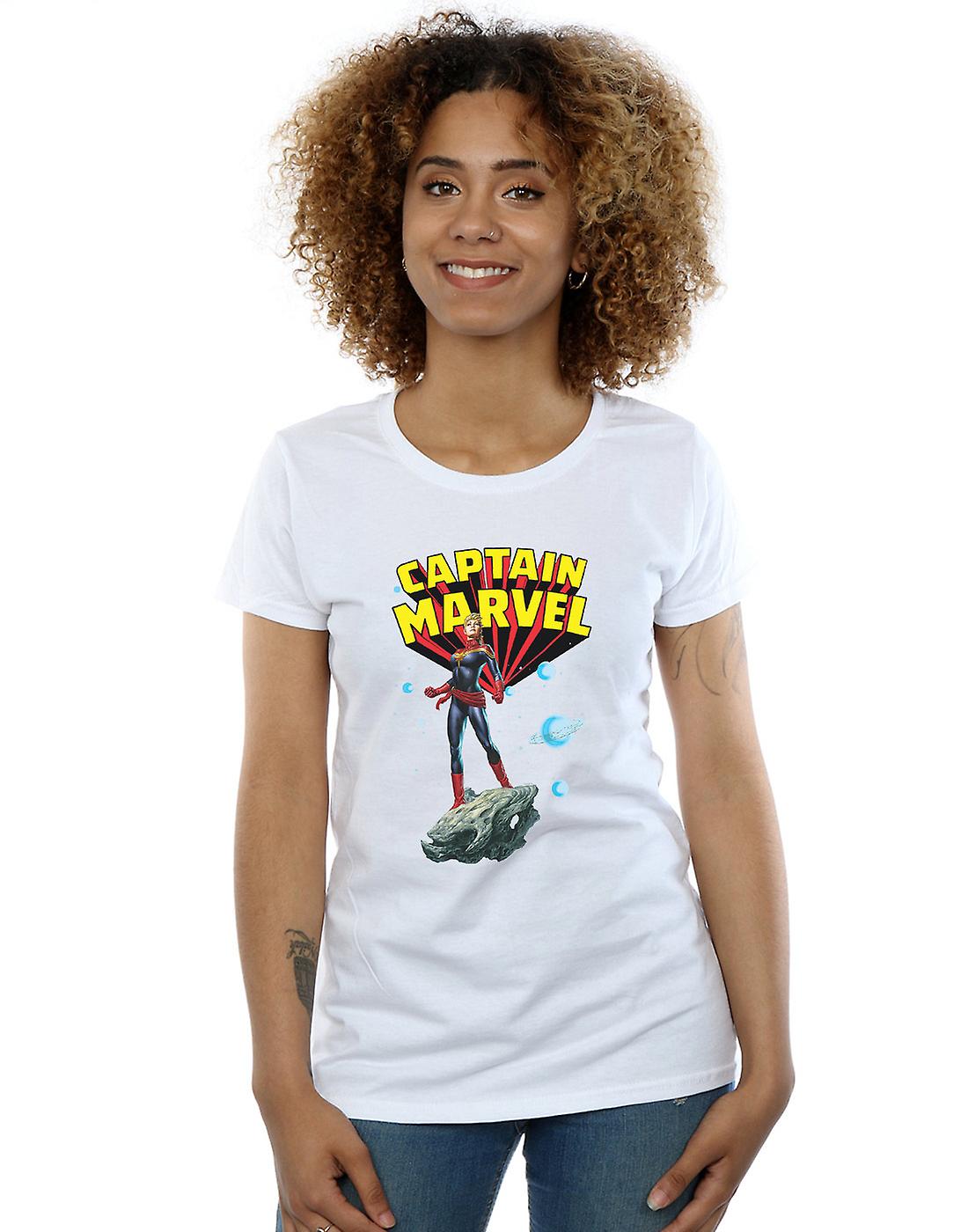 Marvel Women's Captain Marvel Space Pose T-Shirt