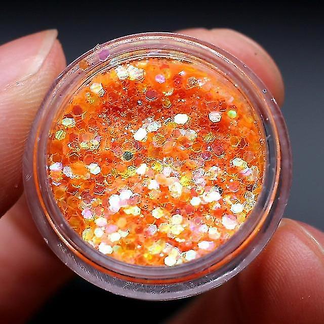 Orange 3gm Holographic Sequins Glitter Shiny Eye Skin Highlighter Face Make
