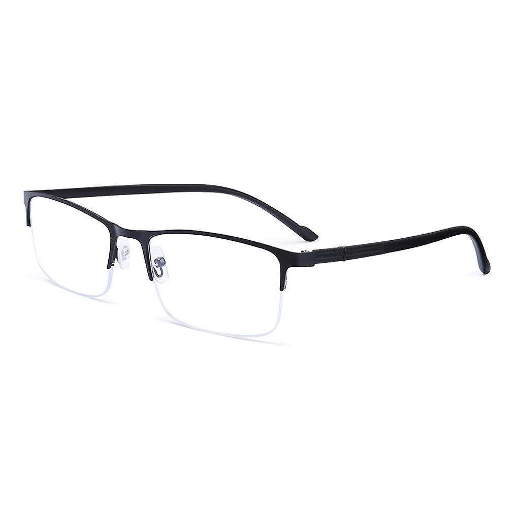 Portable Metal Frame Men Reading Glasses Vintage Business Hyperopia Eyewear