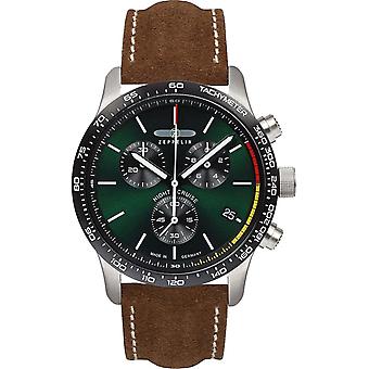 Zeppelin night cruise Men's Analog Quartz Watch with Cowhide Bracelet 7288-4