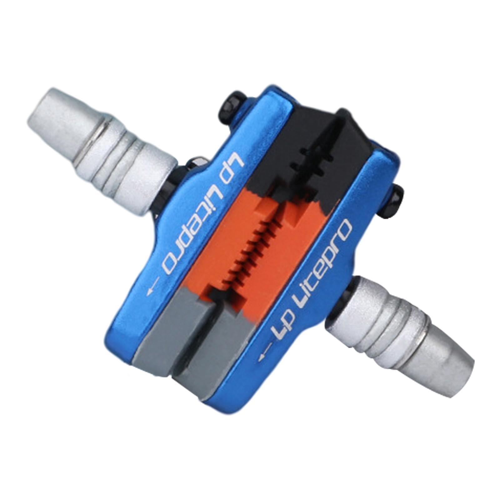 2pcs Premium Bike Brake Blocks Bicycle V Brake Pads Break System Blue