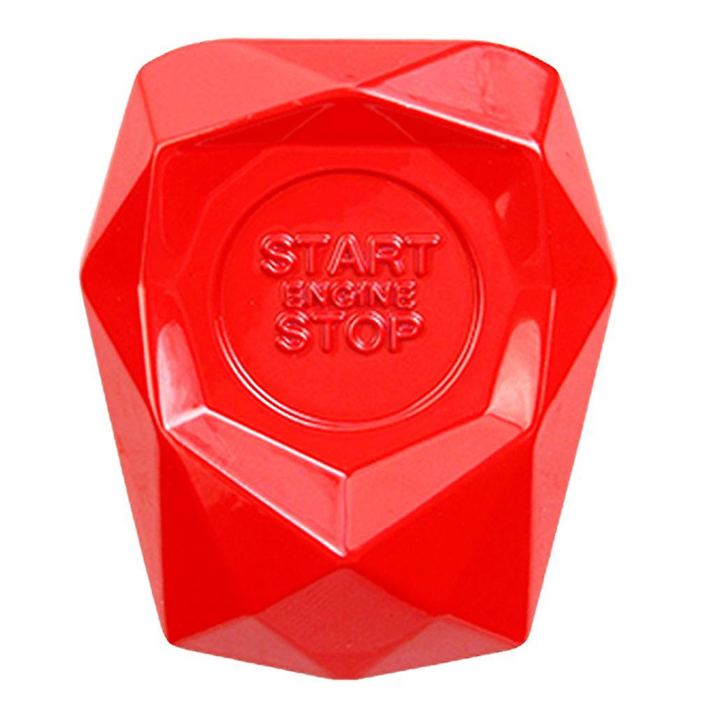 Red Car Start Button Cover Universal Engine Start Stop Switch Protective Cap