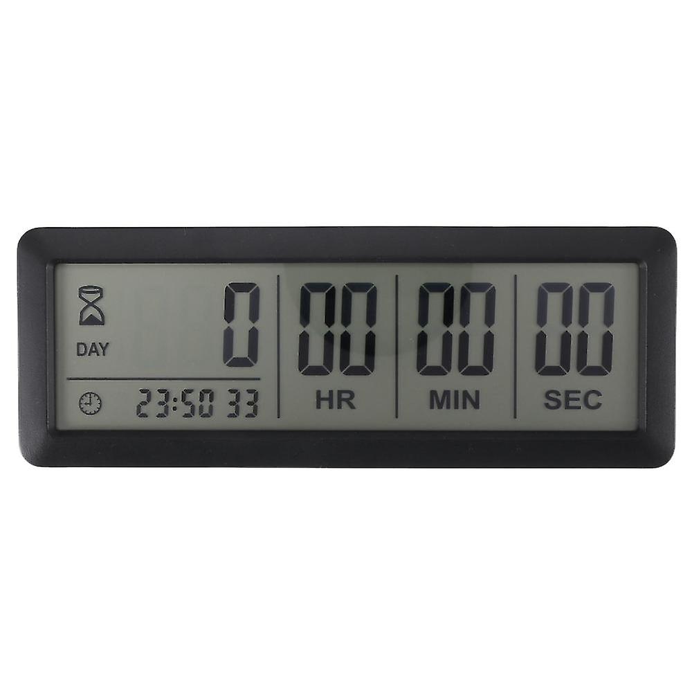 999 Tage Countdown Clock Timer kompatibel Graduation Lab Küche (schwarz)