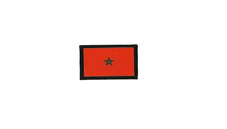 Patch Ecusson Brode Prints Travel Souvenir Backpack Moroccan Flag