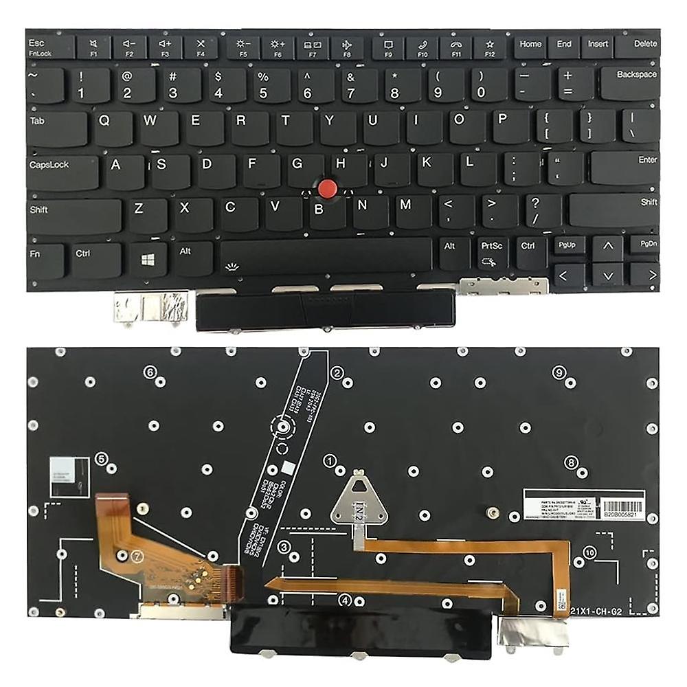 レノボ ThinkPad X1 Carbon 6th USキーボード US Version Keyboard For Lenovo Thinkpad X1C / X1 Carbon 2021