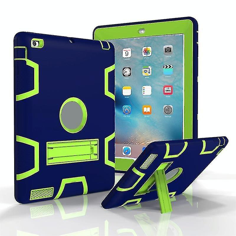 For Ipad 4 / 3 / 2 / 1 Shockproof Pc + Silicone Protective Casewith Holder