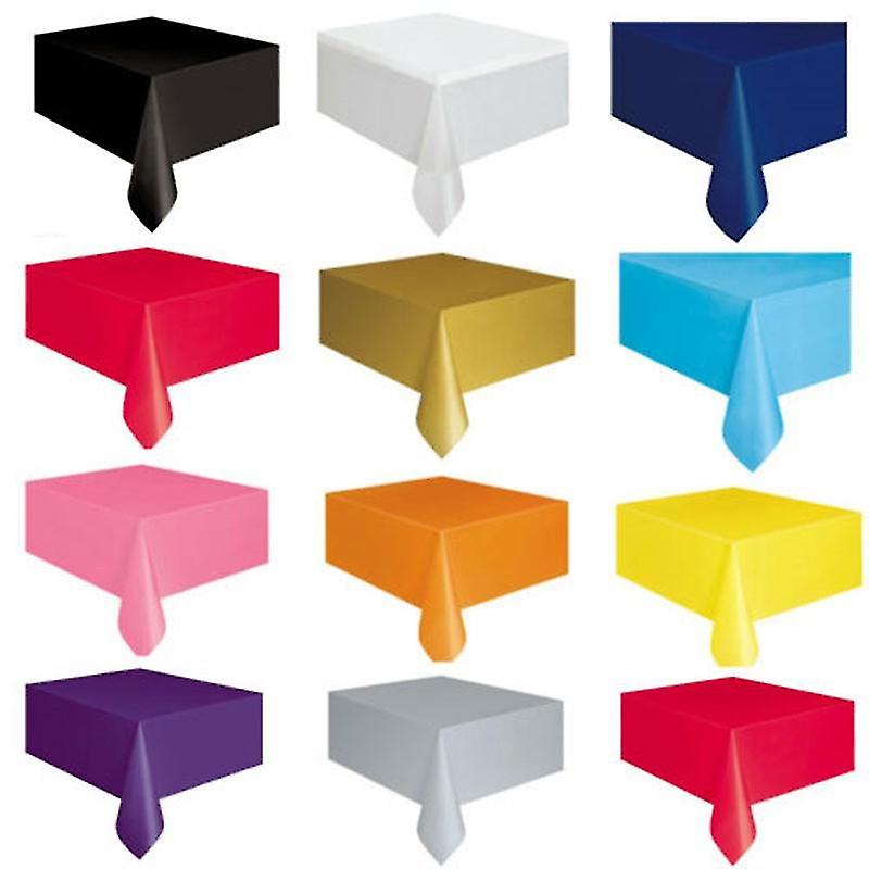 Disposable Plain Thicker And Larger Tablecloth 137 X 183cm Solid Colour Tablecloth Party Decoration 5 Sheets