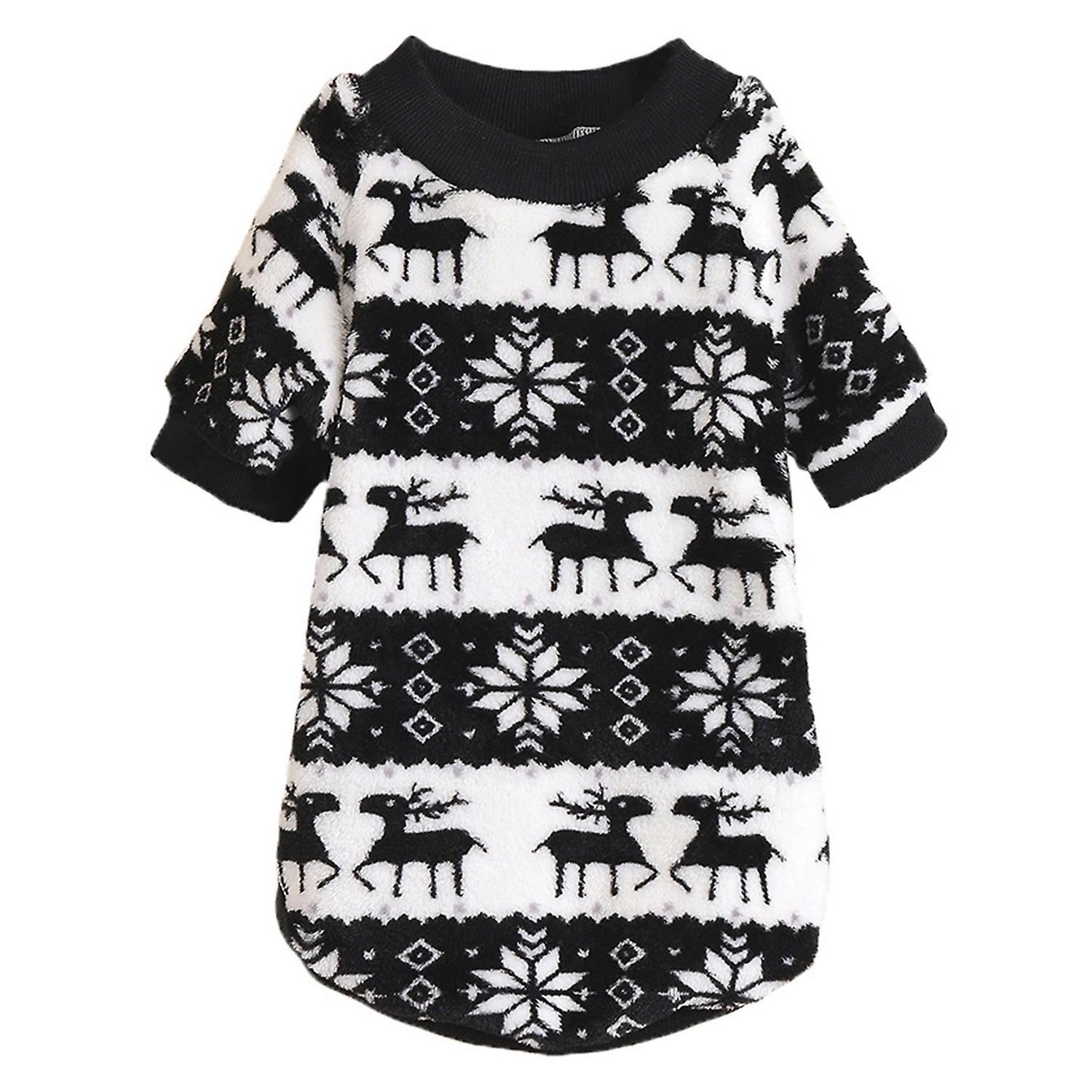 Puppy Pullover Unique Pattern Delicate Texture Polyester Xmas Themed Pattern Print Dog Sweater for A