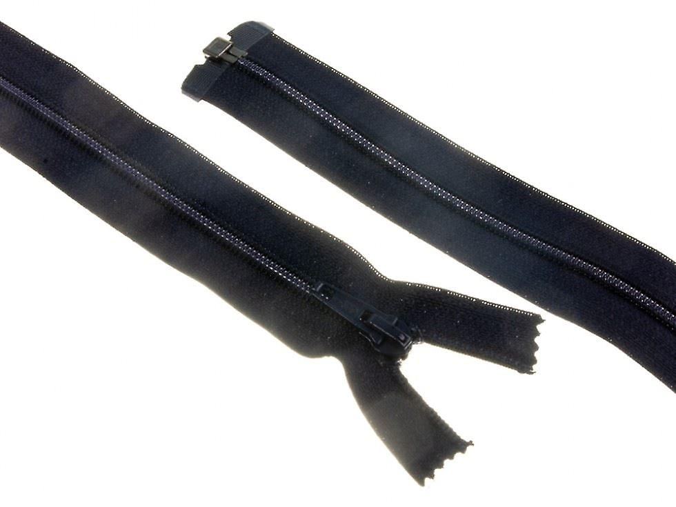 Minerva Nylon Open End Coat Zips Navy Blue - 60 cm - each