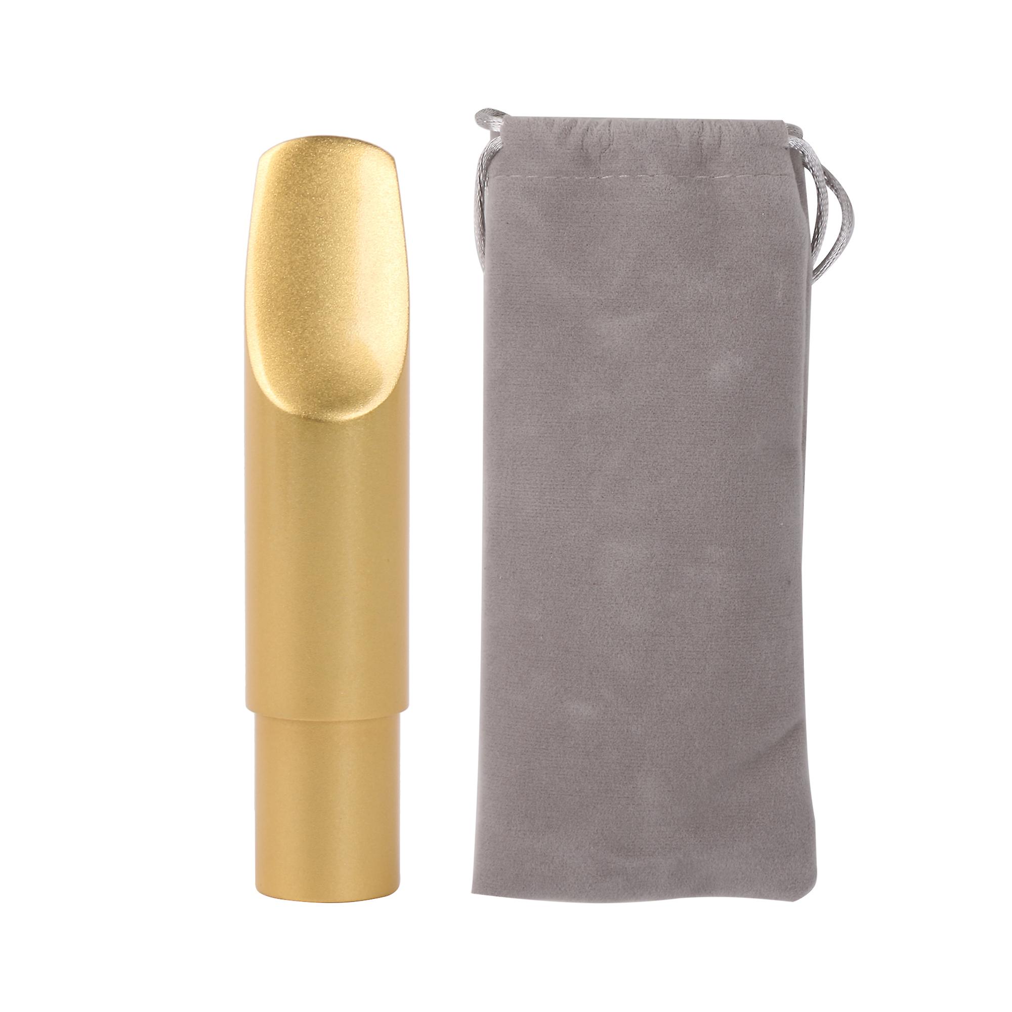 Golden Metal Mouthpiece 6# Replacement Set for Alto E Flat Saxophone