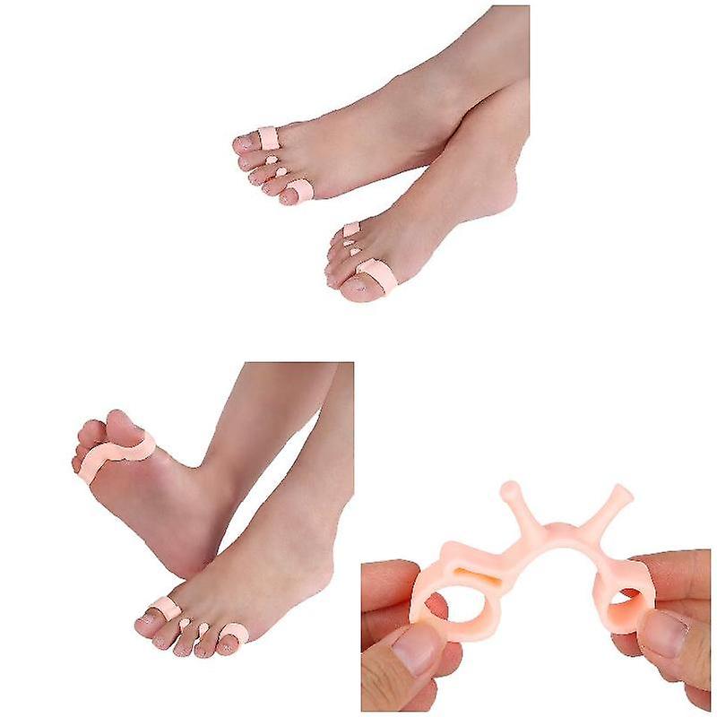 2 Pairs Orthopedic Bunion Corrector Gel Toe Stretcher Toe Separator