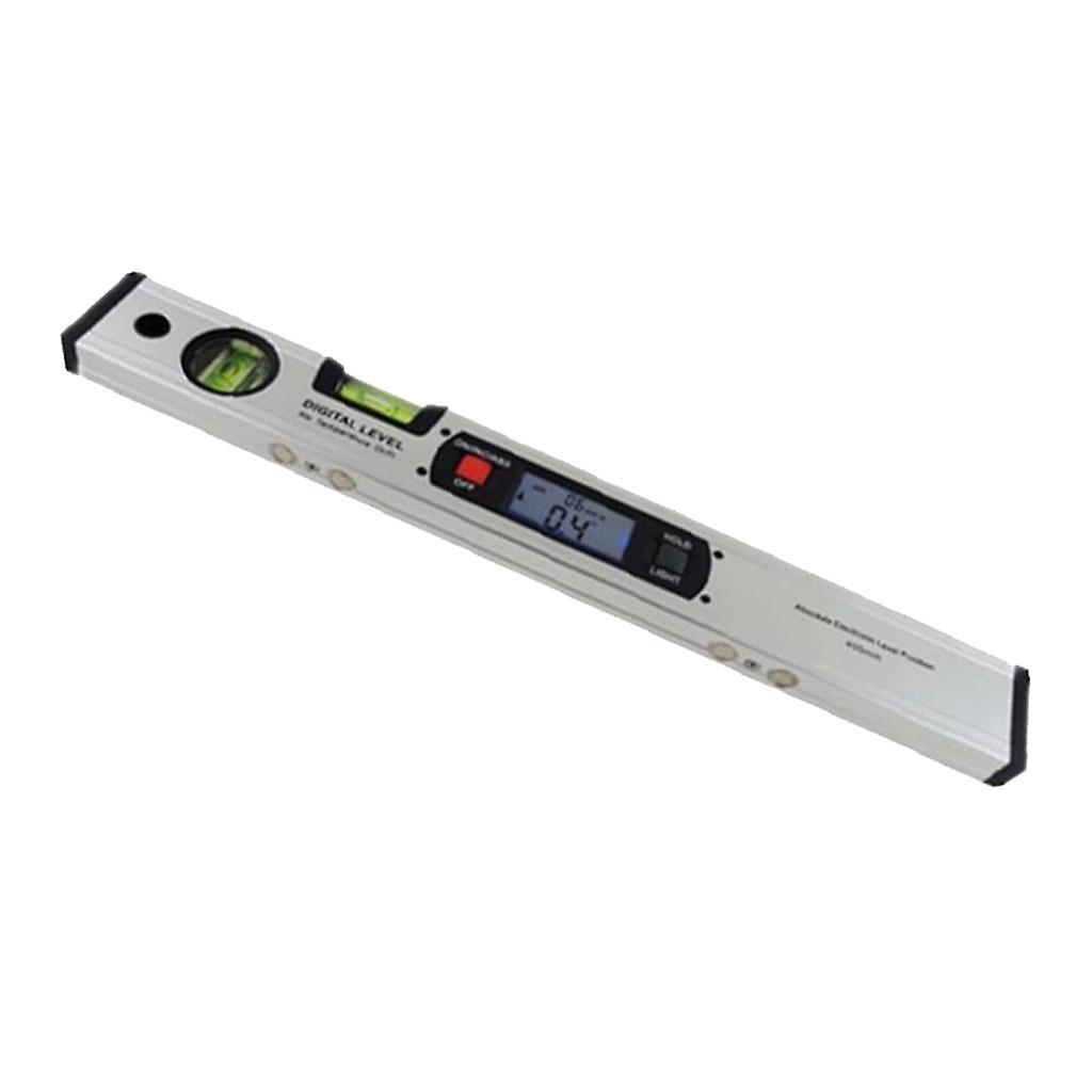 360 Deg Digital Inclinometer Protractor LCD Spirit Level Angle Finder Silver