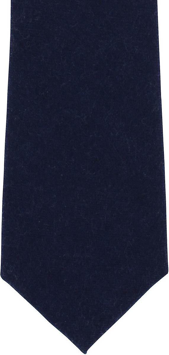 ロンドン プレーン ウール ネクタイ - 海軍の Michelsons