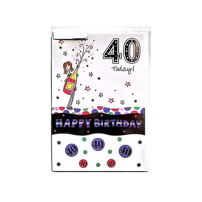 40 Today! Floral Birthday Card