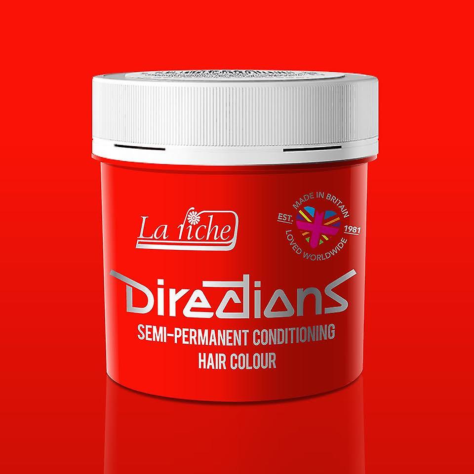 ラ・リッチ・ディレクションズ・セミパーマネント・ネオンレッドヘアカラー染料×4
