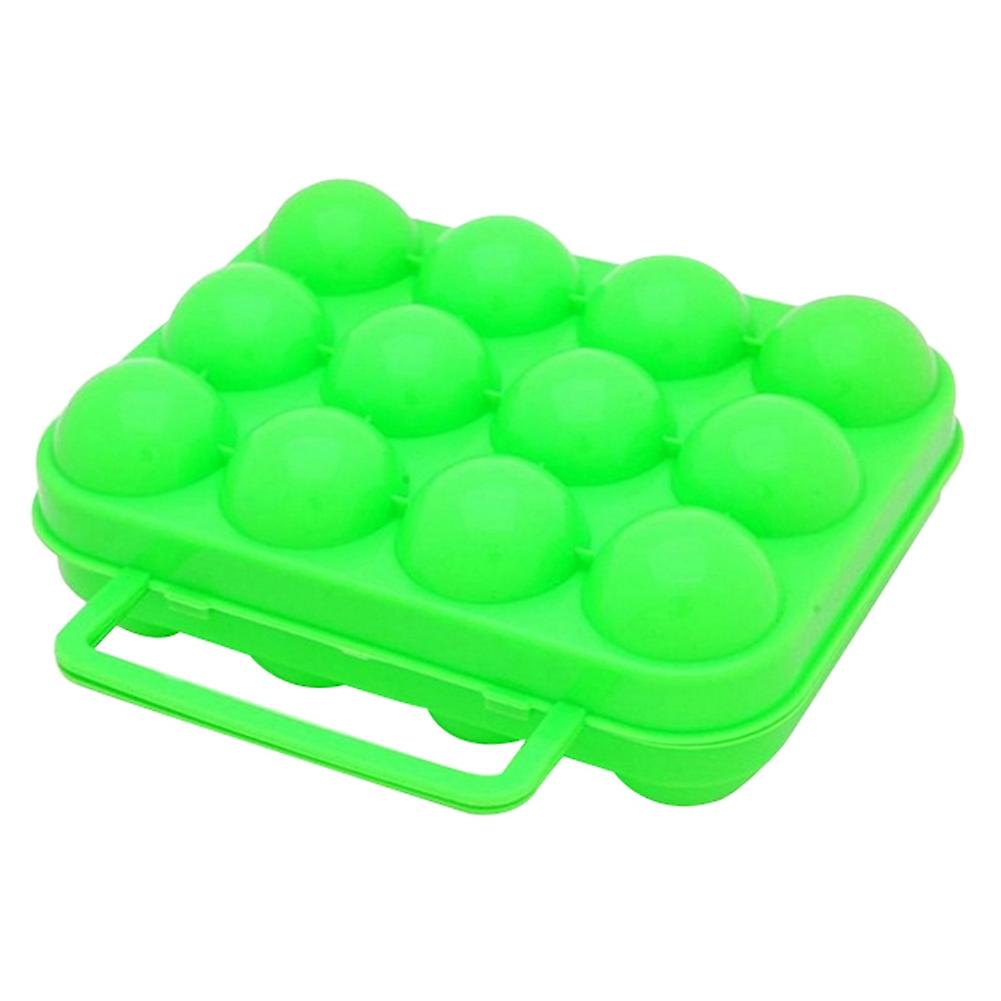 OuZhan Portale 12 Grids Camping Picnic Folding Egg Storage Case Box Holder Container