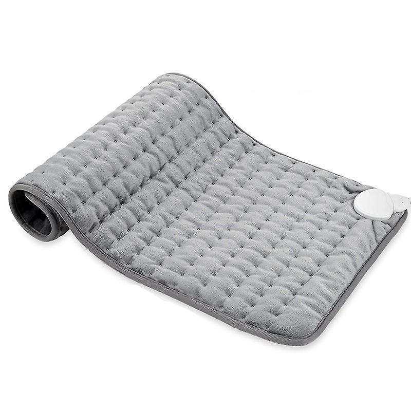 Electric Heating Pad, with Auto Shut Off and Temperature Level Heated Blanket for Back, Neck, Shoulders, Fast Heating Technology, Light Grey, Washable