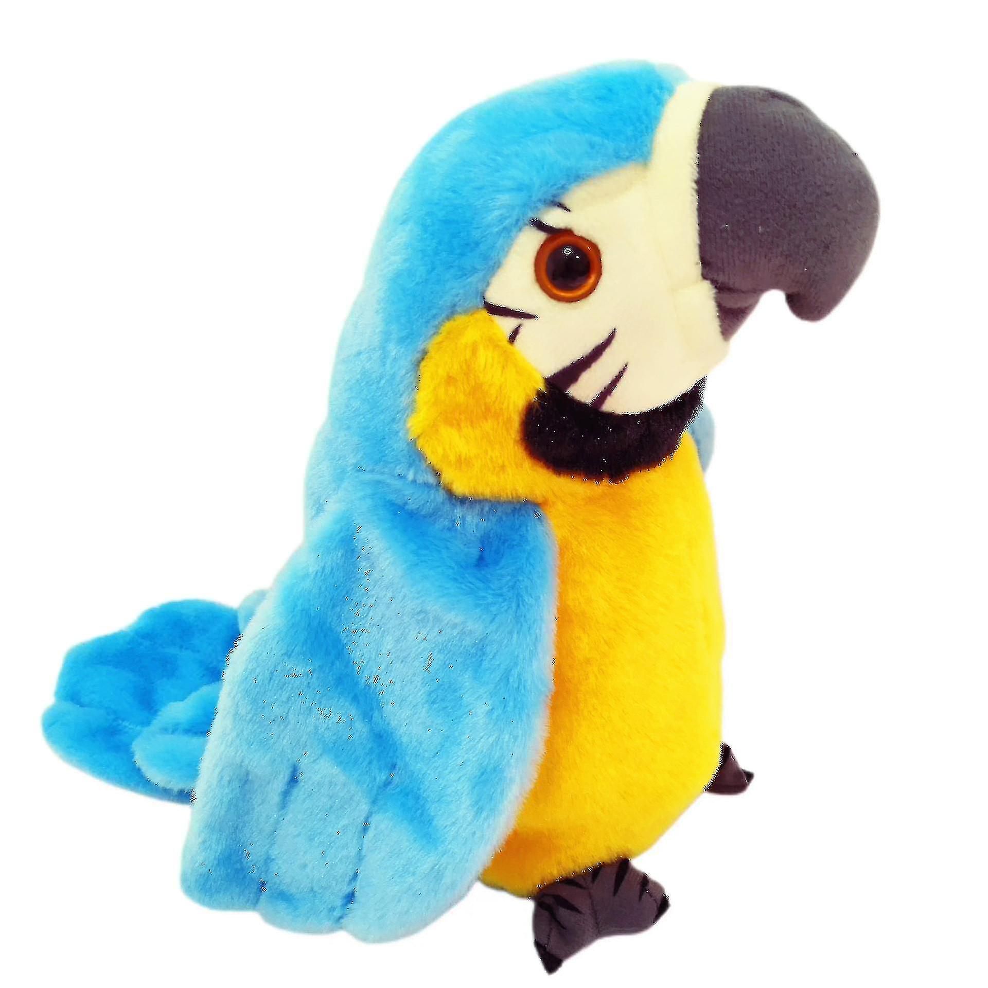 Talking Parrot Repeats You Say Plush Animal Toy Electronic Parrot For Kids